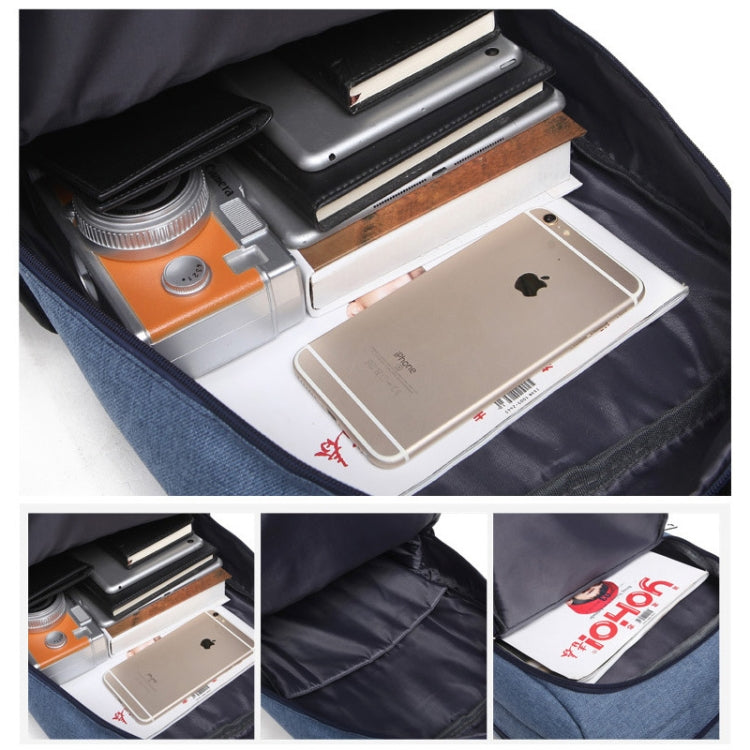 Universal Multi-Function Oxford Cloth Laptop Computer Shoulders Bag Business Backpack Students Bag, Size: 42x30x11cm, For 15.6 inch and Below Macbook, Samsung, Lenovo, Sony, DELL Alienware, CHUWI, ASUS, HP(Black) by bashfashion