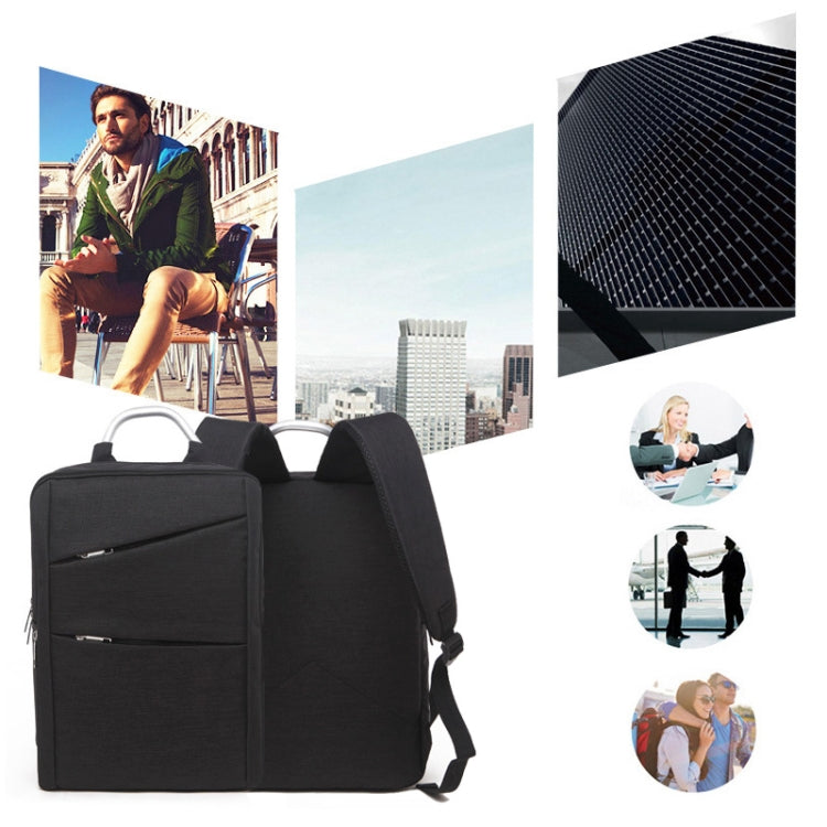 Universal Multi-Function Oxford Cloth Laptop Computer Shoulders Bag Business Backpack Students Bag, Size: 40x28x12cm, For 14 inch and Below Macbook, Samsung, Lenovo, Sony, DELL Alienware, CHUWI, ASUS, HP(Black) by bashfashion