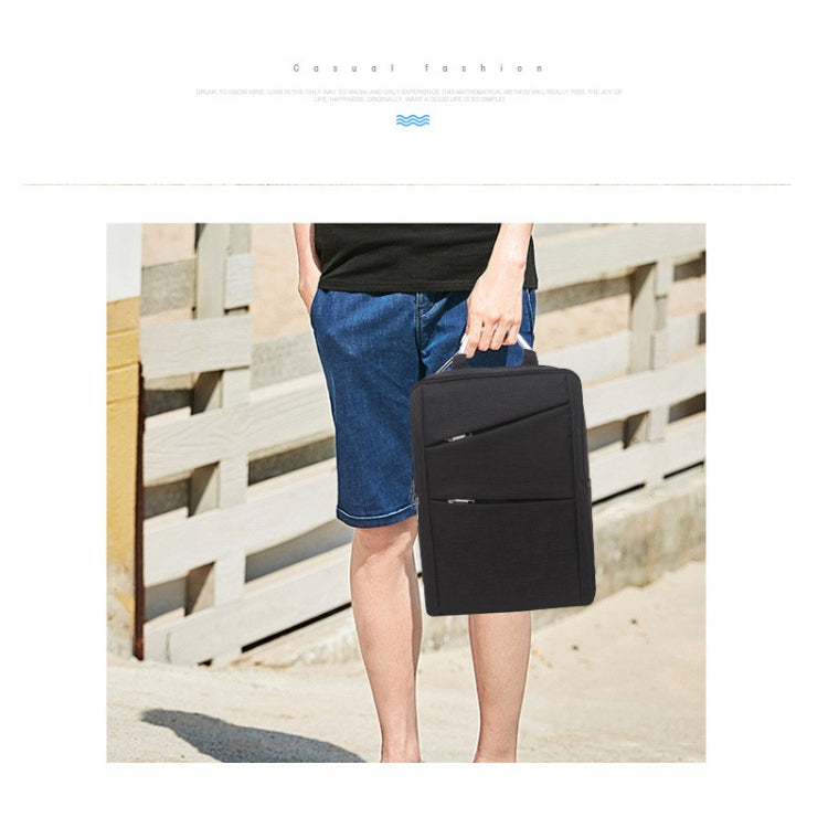 Universal Multi-Function Oxford Cloth Laptop Computer Shoulders Bag Business Backpack Students Bag, Size: 40x28x12cm, For 14 inch and Below Macbook, Samsung, Lenovo, Sony, DELL Alienware, CHUWI, ASUS, HP(Black) by bashfashion