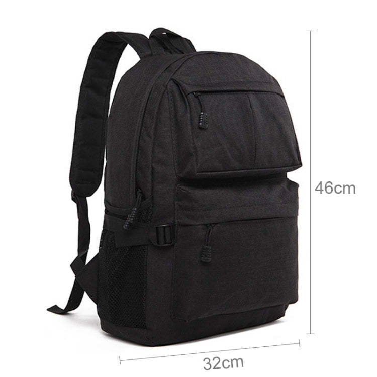 Universal Multi-Function Oxford Cloth Laptop Shoulders Bag Backpack with External USB Charging Port, Size: 46x32x12cm, For 15.6 inch and Below Macbook, Samsung, Lenovo, Sony, DELL Alienware, CHUWI, ASUS, HP(Black) by bashfashion