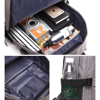 Universal Multi-Function Oxford Cloth Laptop Shoulders Bag Backpack with External USB Charging Port, Size: 46x32x12cm, For 15.6 inch and Below Macbook, Samsung, Lenovo, Sony, DELL Alienware, CHUWI, ASUS, HP(Black) by bashfashion