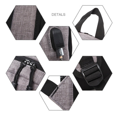 Universal Multi-Function Oxford Cloth Laptop Shoulders Bag Backpack with External USB Charging Port, Size: 46x32x12cm, For 15.6 inch and Below Macbook, Samsung, Lenovo, Sony, DELL Alienware, CHUWI, ASUS, HP(Black) by bashfashion