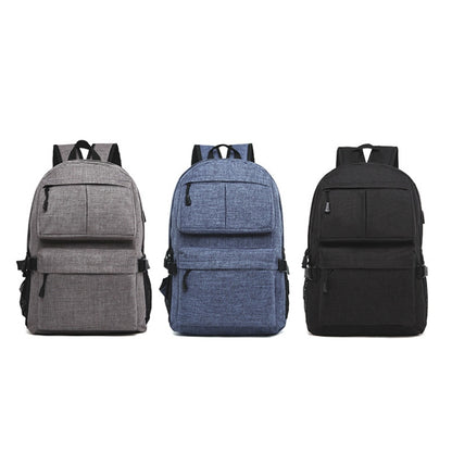 Universal Multi-Function Oxford Cloth Laptop Shoulders Bag Backpack with External USB Charging Port, Size: 46x32x12cm, For 15.6 inch and Below Macbook, Samsung, Lenovo, Sony, DELL Alienware, CHUWI, ASUS, HP(Black) by bashfashion