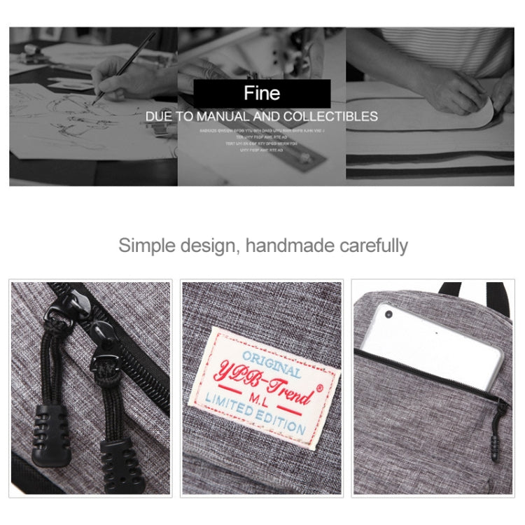 Universal Multi-Function Canvas Cloth Laptop Computer Shoulders Backpack Students Bag for 13-15 inch, Size: 36x25x10cm(Black) by bashfashion