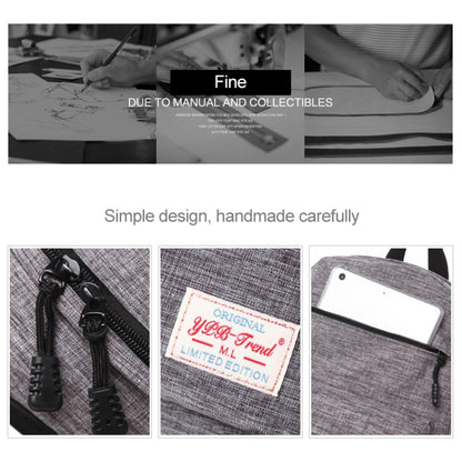 Universal Multi-Function Canvas Cloth Laptop Computer Shoulders Backpack Students Bag for 13-15 inch, Size: 36x25x10cm(Black) by bashfashion