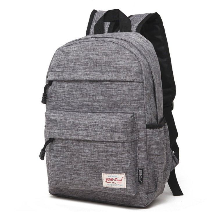 Universal Multi-Function Canvas Cloth Laptop Computer Shoulders Backpack Students Bag for 13-15 inch, Size: 36x25x10cm(Grey) by bashfashion