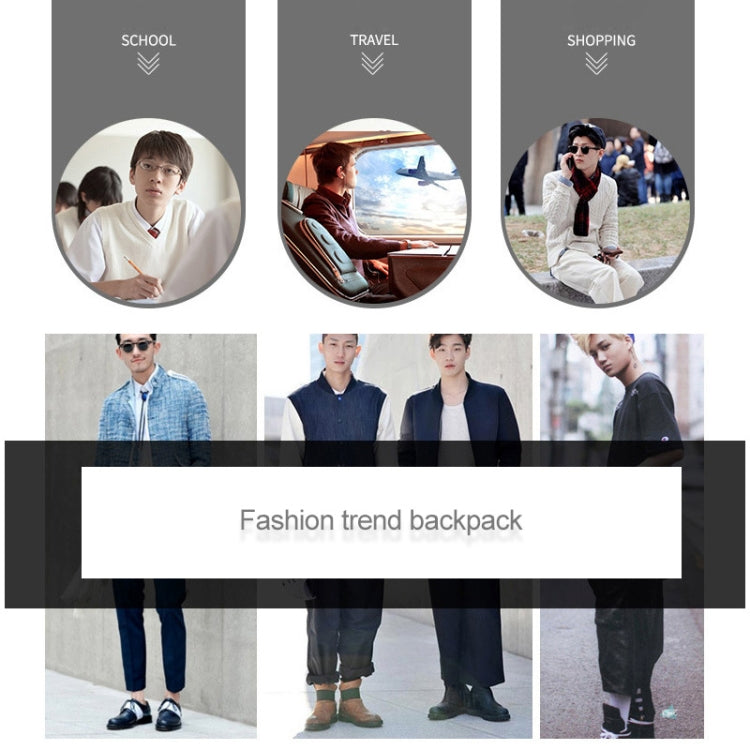 Universal Multi-Function Canvas Cloth Laptop Computer Shoulders Backpack Students Bag for 13-15 inch, Size: 36x25x10cm(Grey) by bashfashion