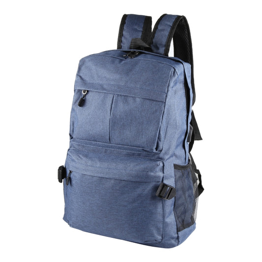 Universal Multi-Function Canvas Cloth Laptop Computer Shoulders Backpack Students Bag for 13-15 inch, Size: 36x25x10cm(Blue) by bashfashion