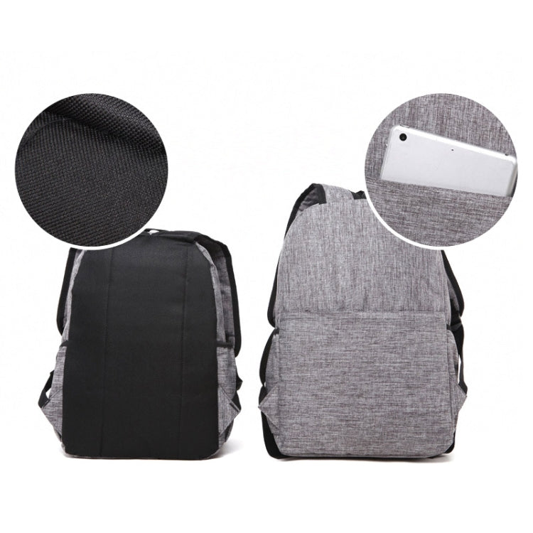 Universal Multi-Function Canvas Laptop Computer Shoulders Bag Leisurely Backpack Students Bag, Small Size: 37x26x12cm, For 13.3 inch and Below Macbook, Samsung, Lenovo, Sony, DELL Alienware, CHUWI, ASUS, HP(Black) by bashfashion