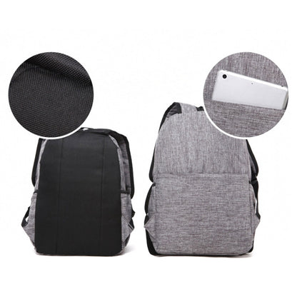 Universal Multi-Function Canvas Laptop Computer Shoulders Bag Leisurely Backpack Students Bag, Small Size: 37x26x12cm, For 13.3 inch and Below Macbook, Samsung, Lenovo, Sony, DELL Alienware, CHUWI, ASUS, HP(Black) by bashfashion