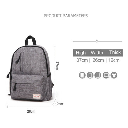 Universal Multi-Function Canvas Laptop Computer Shoulders Bag Leisurely Backpack Students Bag, Small Size: 37x26x12cm, For 13.3 inch and Below Macbook, Samsung, Lenovo, Sony, DELL Alienware, CHUWI, ASUS, HP(Black) by bashfashion