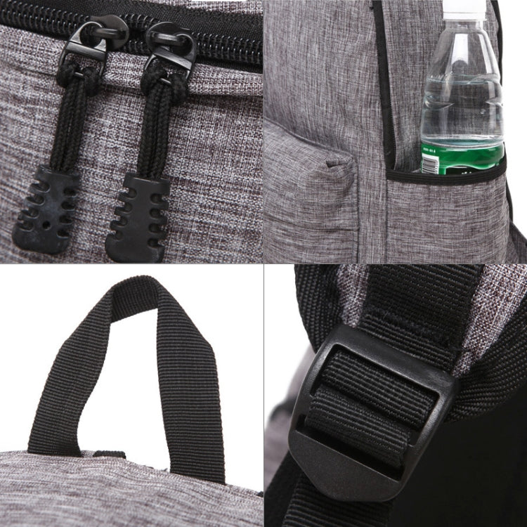 Universal Multi-Function Canvas Laptop Computer Shoulders Bag Leisurely Backpack Students Bag, Big Size: 42x29x13cm, For 15.6 inch and Below Macbook, Samsung, Lenovo, Sony, DELL Alienware, CHUWI, ASUS, HP(Black) by bashfashion