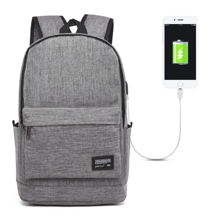 Universal Multi-Function Oxford Cloth Laptop Shoulders Bag Backpack with External USB Charging Port, Size: 45x31x16cm, For 15.6 inch and Below Macbook, Samsung, Lenovo, Sony, DELL Alienware, CHUWI, ASUS, HP(Grey) by bashfashion