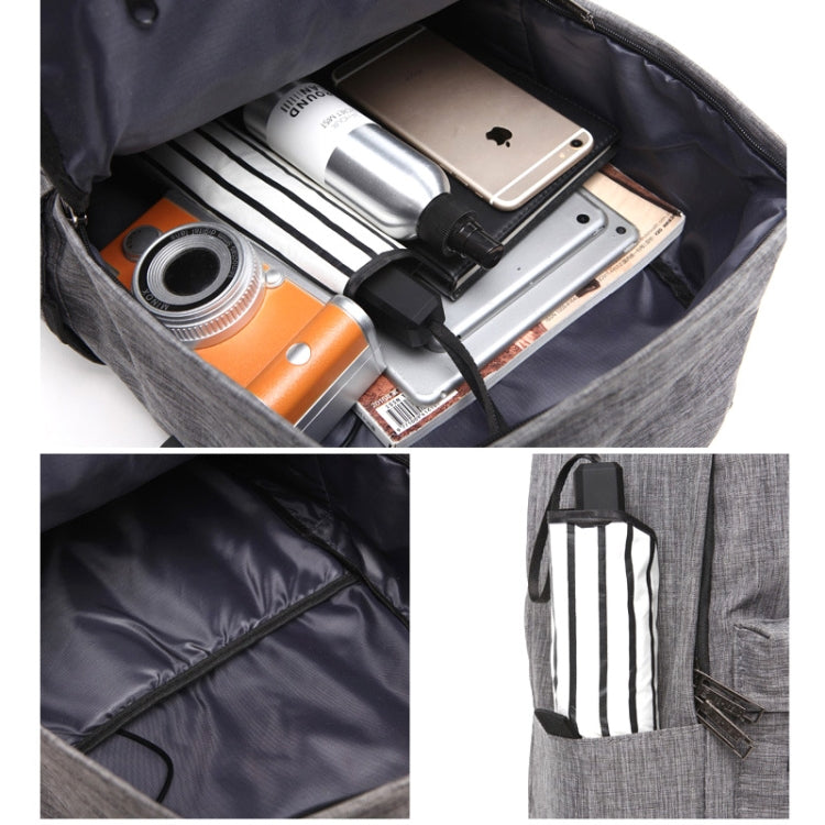 Universal Multi-Function Oxford Cloth Laptop Shoulders Bag Backpack with External USB Charging Port, Size: 45x31x16cm, For 15.6 inch and Below Macbook, Samsung, Lenovo, Sony, DELL Alienware, CHUWI, ASUS, HP(Blue) by bashfashion