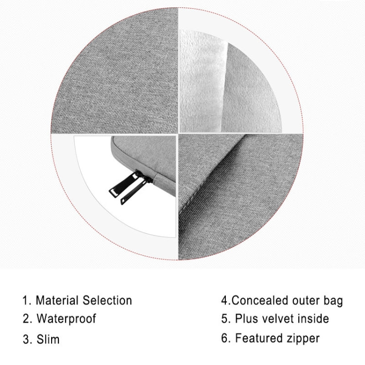 Universal Wearable Business Inner Package Laptop Tablet Bag, 13.3 inch and Below Macbook, Samsung, for Lenovo, Sony, DELL Alienware, CHUWI, ASUS, HP(Navy Blue) by bashfashion