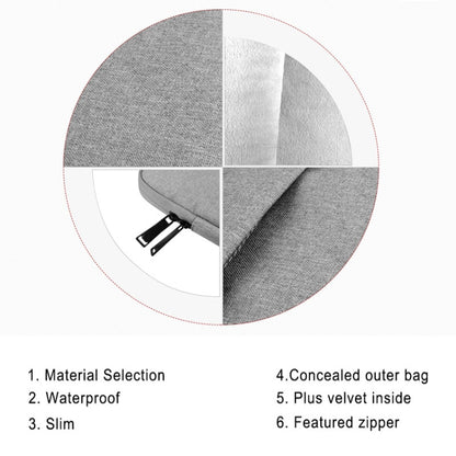 Universal Wearable Business Inner Package Laptop Tablet Bag, 15.6 inch and Below Macbook, Samsung, for Lenovo, Sony, DELL Alienware, CHUWI, ASUS, HP(Black) by bashfashion