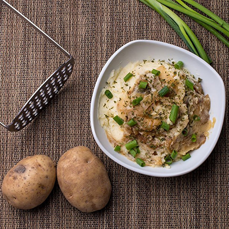 Stainless Steel Manual Pumpkin Potato Ricer Masher with Broad and Ergonomic Horizontal Handle by bashfashion