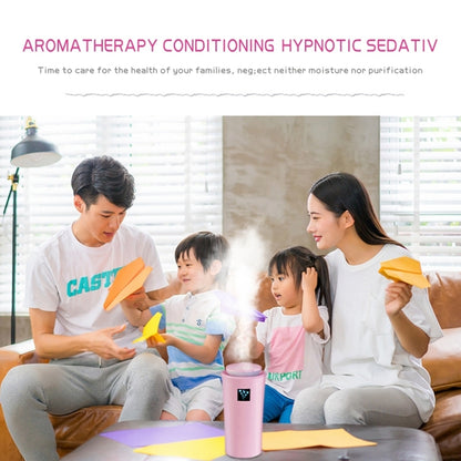 Small-3 2W Humidifier Moisture Meter Moisturizing Instrument with LED Night Light, Water Tank Capacity: 260ml(Pink) by bashfashion