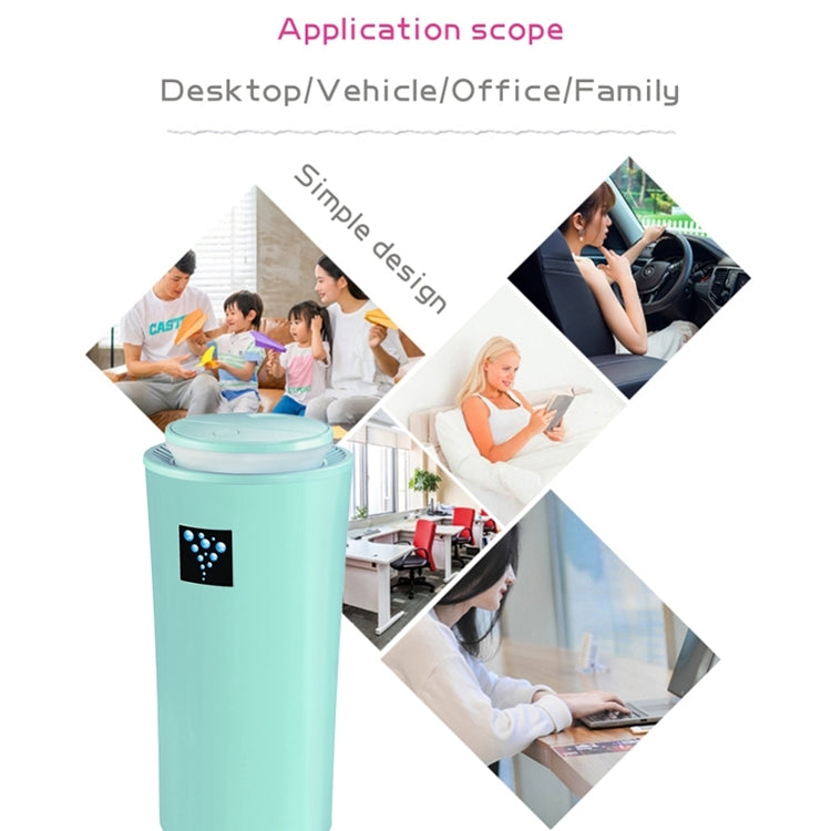 Small-3 2W Humidifier Moisture Meter Moisturizing Instrument with LED Night Light, Water Tank Capacity: 260ml(Blue) by bashfashion