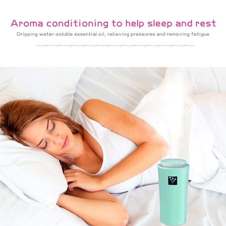 Small-3 2W Humidifier Moisture Meter Moisturizing Instrument with LED Night Light, Water Tank Capacity: 260ml(Blue) by bashfashion