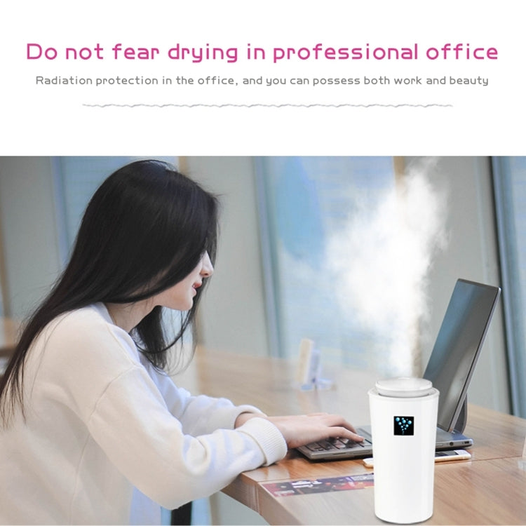 Small-3 2W Humidifier Moisture Meter Moisturizing Instrument with LED Night Light, Water Tank Capacity: 260ml(White) by bashfashion