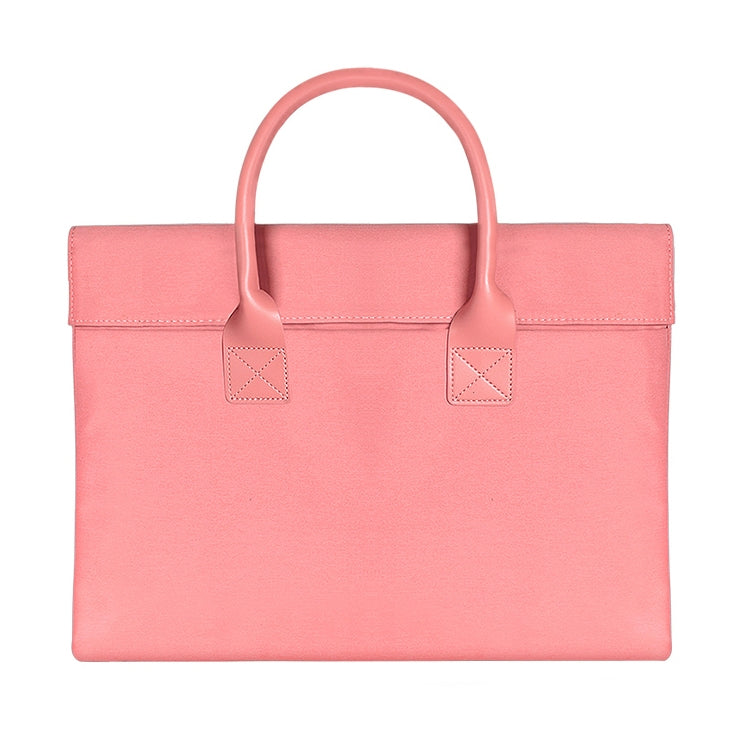 15.4 inch Universal Wearable Soft Handle Portable Laptop Tablet Bag, For Macbook, Samsung, Lenovo, Sony, DELL Alienware, CHUWI, ASUS, HP(Pink) by bashfashion