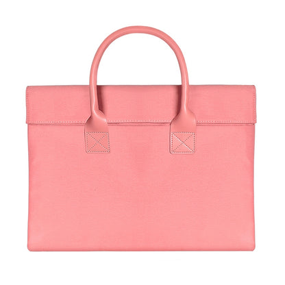 15.4 inch Universal Wearable Soft Handle Portable Laptop Tablet Bag, For Macbook, Samsung, Lenovo, Sony, DELL Alienware, CHUWI, ASUS, HP(Pink) by bashfashion
