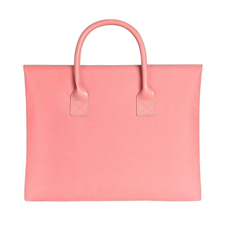 15.4 inch Universal Wearable Soft Handle Portable Laptop Tablet Bag, For Macbook, Samsung, Lenovo, Sony, DELL Alienware, CHUWI, ASUS, HP(Pink) by bashfashion