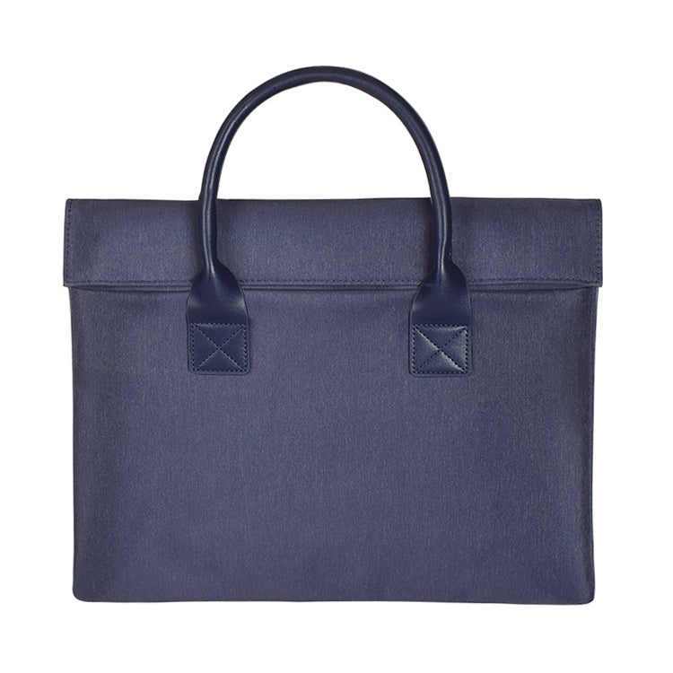 15.4 inch Universal Wearable Soft Handle Portable Laptop Tablet Bag, For Macbook, Samsung, Lenovo, Sony, DELL Alienware, CHUWI, ASUS, HP(Navy Blue) by bashfashion
