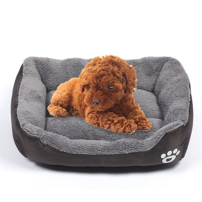 Candy Color Four Seasons Genuine Warm Pet Dog Kennel Mat Teddy Dog Mat, Size: XXL, 95×72×18cm (Coffee) by bashfashion