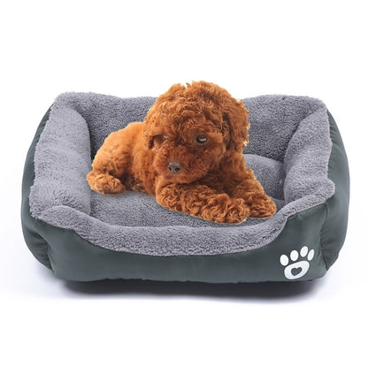 Candy Color Four Seasons Genuine Warm Pet Dog Kennel Mat Teddy Dog Mat, Size: XXL, 95×72×18cm (Dark Green) by bashfashion