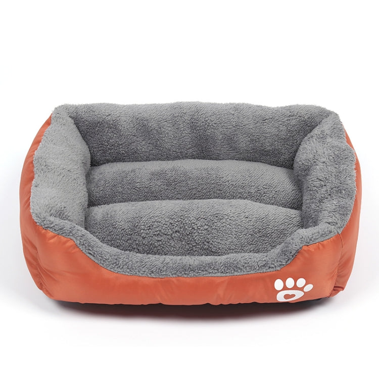 Candy Color Four Seasons Genuine Warm Pet Dog Kennel Mat Teddy Dog Mat, Size: XXL, 95×72×18cm (Orange) by bashfashion