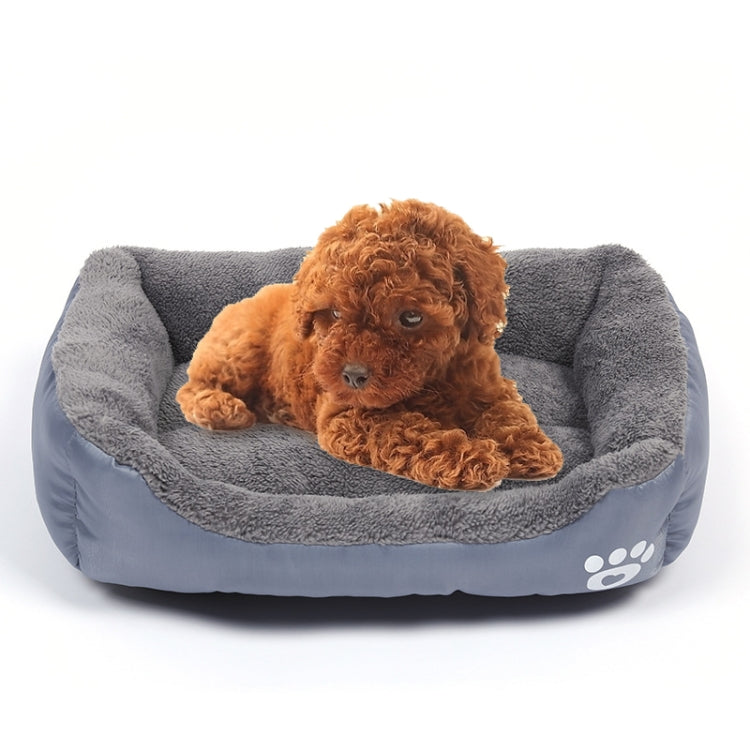 Candy Color Four Seasons Genuine Warm Pet Dog Kennel Mat Teddy Dog Mat, Size: XXL, 95×72×18cm (Grey) by bashfashion