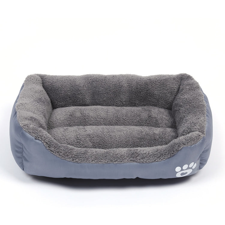 Candy Color Four Seasons Genuine Warm Pet Dog Kennel Mat Teddy Dog Mat, Size: XXL, 95×72×18cm (Grey) by bashfashion