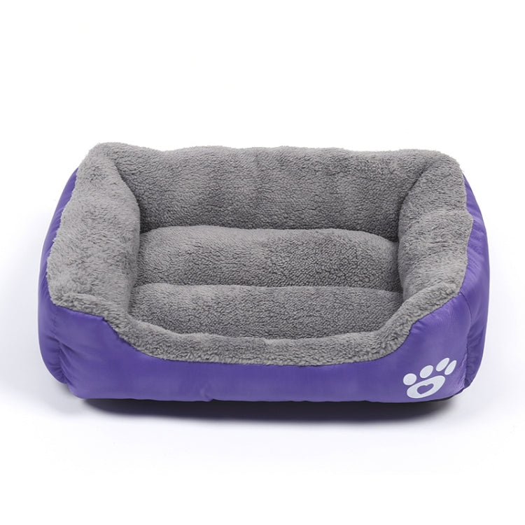 Candy Color Four Seasons Genuine Warm Pet Dog Kennel Mat Teddy Dog Mat, Size: XXL, 95×72×18cm (Purple) by bashfashion
