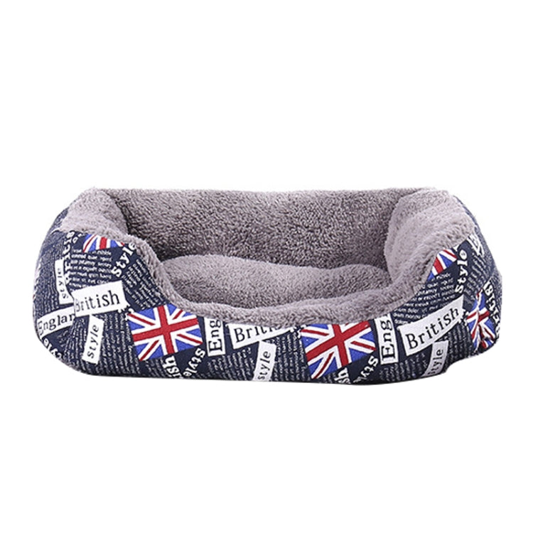 National Flag Four Seasons Genuine Warm Pet Dog Kennel Mat, Size: L, 66×50×14cm(Blue) by bashfashion
