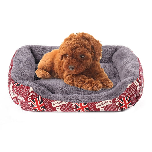 National Flag Four Seasons Genuine Warm Pet Dog Kennel Mat Pet Bed, Size: M, 54×42×12cm(Red) by bashfashion