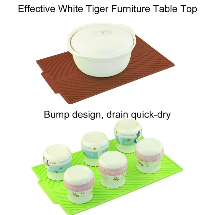 Multi-function Silicone Foldable Water Filter Mat Drain Insulation Pad (Coffee) by bashfashion