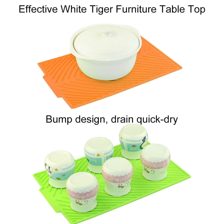 Multi-function Silicone Foldable Water Filter Mat Drain Insulation Pad (Orange) by bashfashion