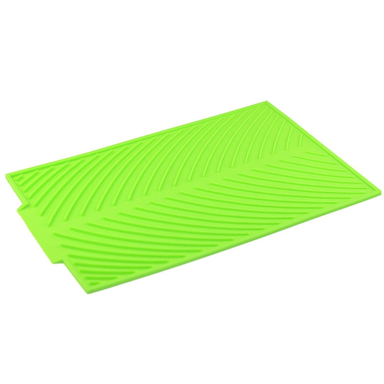 Multi-function Silicone Foldable Water Filter Mat Drain Insulation Pad (Green) by bashfashion