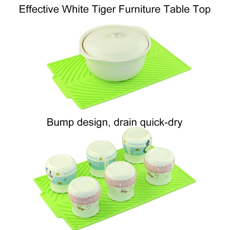 Multi-function Silicone Foldable Water Filter Mat Drain Insulation Pad (Green) by bashfashion