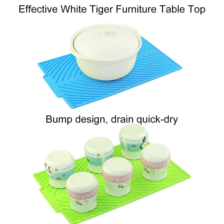 Multi-function Silicone Foldable Water Filter Mat Drain Insulation Pad (Blue) by bashfashion