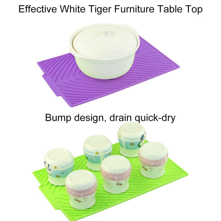 Multi-function Silicone Foldable Water Filter Mat Drain Insulation Pad (Purple) by bashfashion