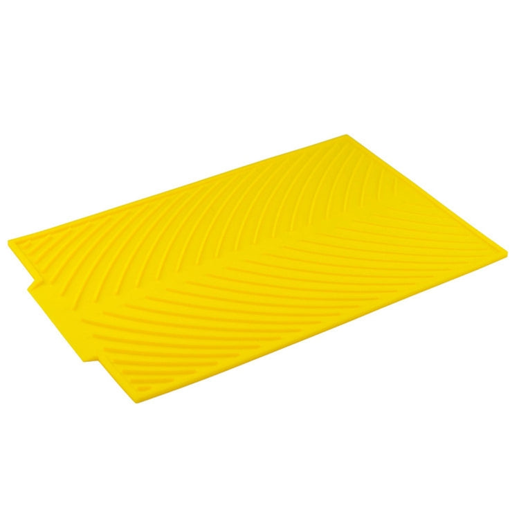 Multi-function Silicone Foldable Water Filter Mat Drain Insulation Pad (Yellow) by bashfashion