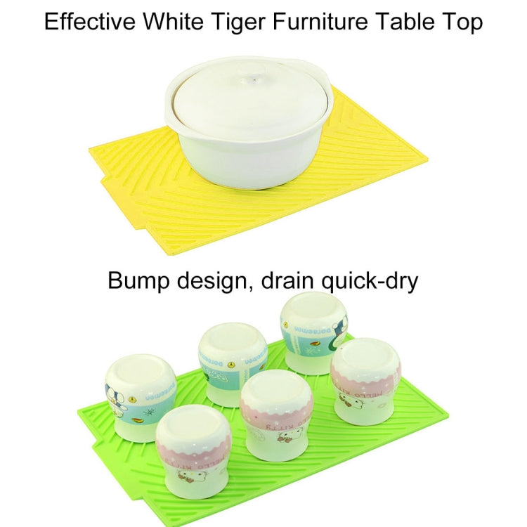 Multi-function Silicone Foldable Water Filter Mat Drain Insulation Pad (Yellow) by bashfashion