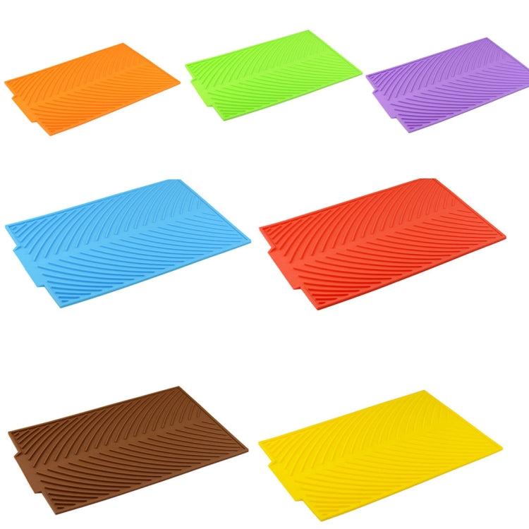 Multi-function Silicone Foldable Water Filter Mat Drain Insulation Pad (Orange) by bashfashion