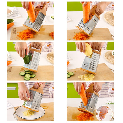 Multi-functional Six-side Stainless Steel Vegetable Chopper Cutting Tools by bashfashion