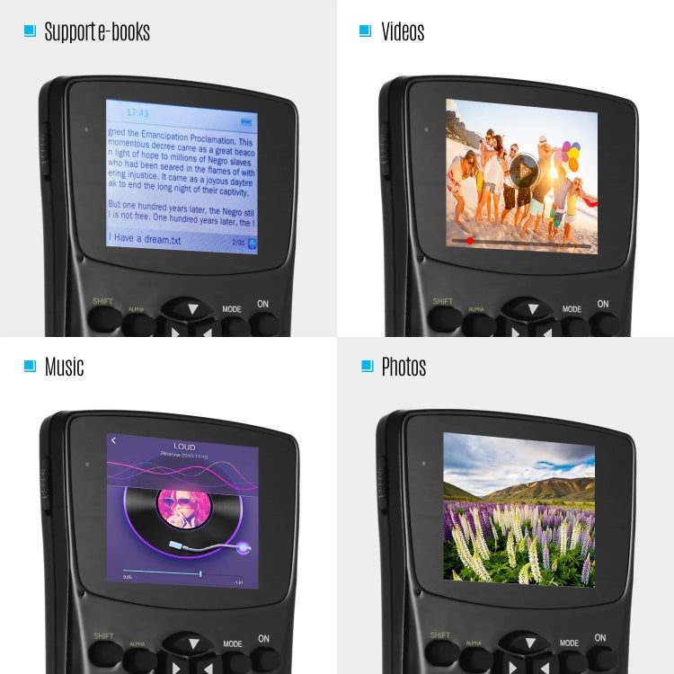 2.4 inch Display Screen Anti-peeping Scientific Calculator, Support Sound Recording / Radio / Music & Video Playing by bashfashion