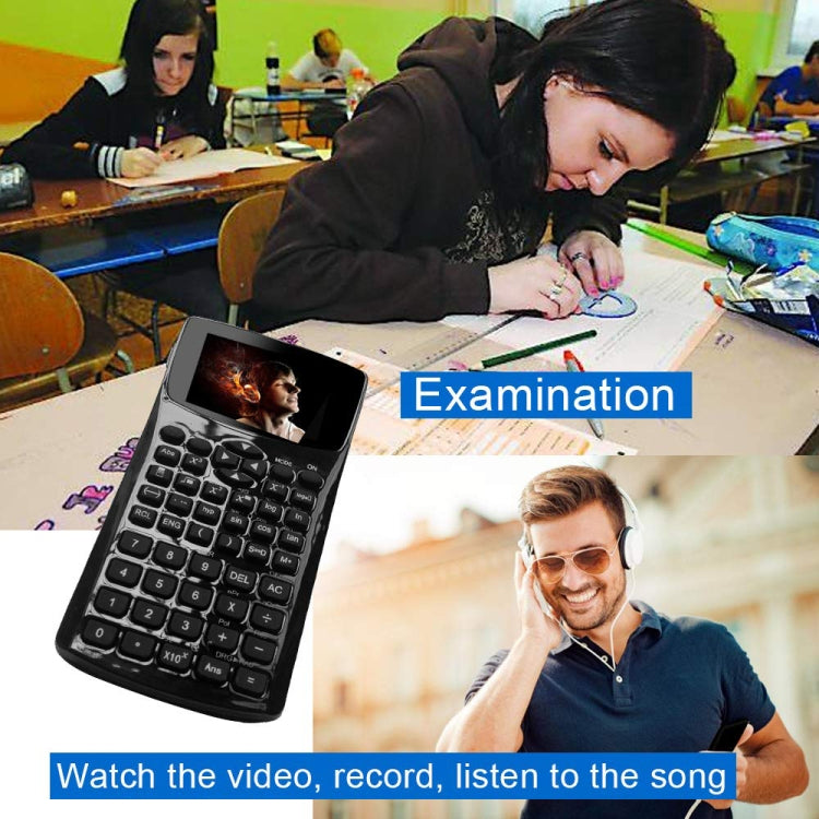 2.4 inch Display Screen Anti-peeping Scientific Calculator, Support Sound Recording / Radio / Music & Video Playing by bashfashion