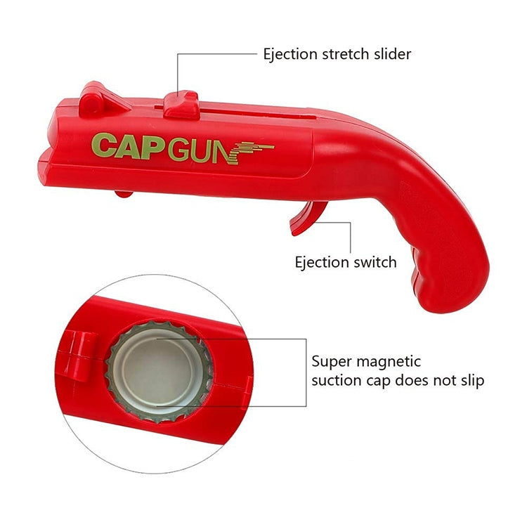 Creative Beer Bottle Opener Cap Launch Kitchen Bar Tool(Red) by bashfashion